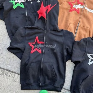 Sweats à capuche personnalisés à fermeture éclair complète Impression 3D surdimensionnée pour hommes Respirant 100% coton Sweats à capuche et sweat-shirts pour hommes - Product Image 5