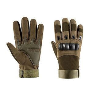 Gants de tir et de chasse en cuir véritable légers et camouflage pour l'extérieur - Imperméables, durables, style militaire pour une utilisation en toutes saisons - Product Image 5