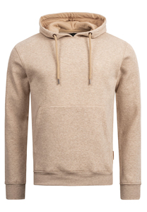 Coupe régulière basique polaire pull couleur assortie cordon pull décontracté hommes sweats à capuche avec poche avant OEM Service personnalisé - Product Image 6