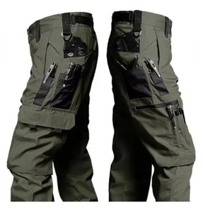 Pantalones Tácticos de Combate para Hombre, Impermeables, de Lona, 100% Algodón, Ecológicos, Transpirables, para Exteriores, con Múltiples Bolsillos, Resistentes al Desgaste - Product Image 4