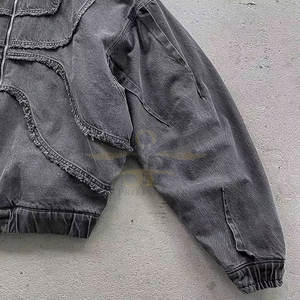 Sudaderas con capucha bordadas angustiadas hechas en Pakistán, diseño personalizado, sudaderas con capucha bordadas angustias de invierno de alta calidad - Product Image 3