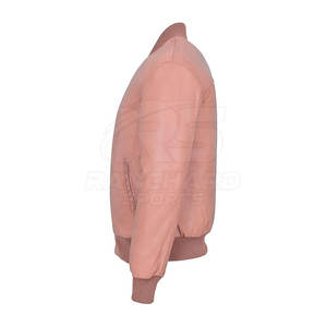 Chaqueta Bomber de Cuero, Elegante, Cálida, Cómoda para Uso Diario, Chaqueta Bomber de Cuero Moderna y Suave para Moda Diaria - Product Image 4