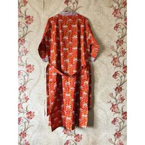 Bata Kimono Floral de Algodón Talla Única para Ocio, Vacaciones, Playa con Logotipo Personalizado y Forro Lavable - Product Image 4