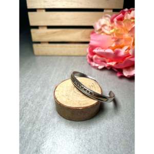 Navajo Handmade 14k Gold & Sterling <b>Silver</b> <b>Cuff</b> <b>Bracelet</b> Cultural Collectible Jewelry - Product Image 3