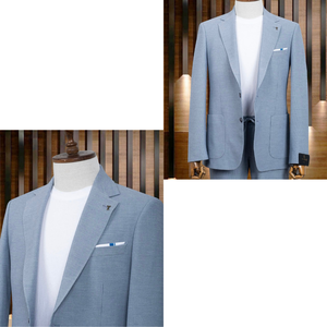 65% Polyester 35% Viscose Hommes Sport Costume Moderne Slim Fit Casual Costume D'affaires pour Bureau Voyage et Usage Quotidien - Product Image 5