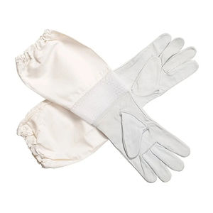 Apicultura Seguridad profesional Cuero Amarillo/Manga larga transpirable Trabajo de patio Equipo de apicultura Guantes de abeja - Product Image 2