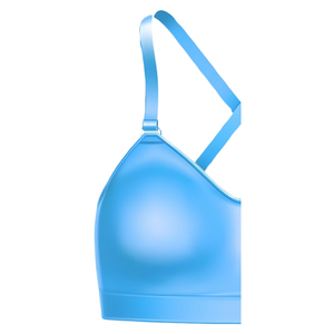 Soutien-gorge de sport pour femme à col en U, écologique, à maintien élevé, bretelles réglables, coussinets amovibles, séchage rapide, respirant, en spandex/nylon - Product Image 2