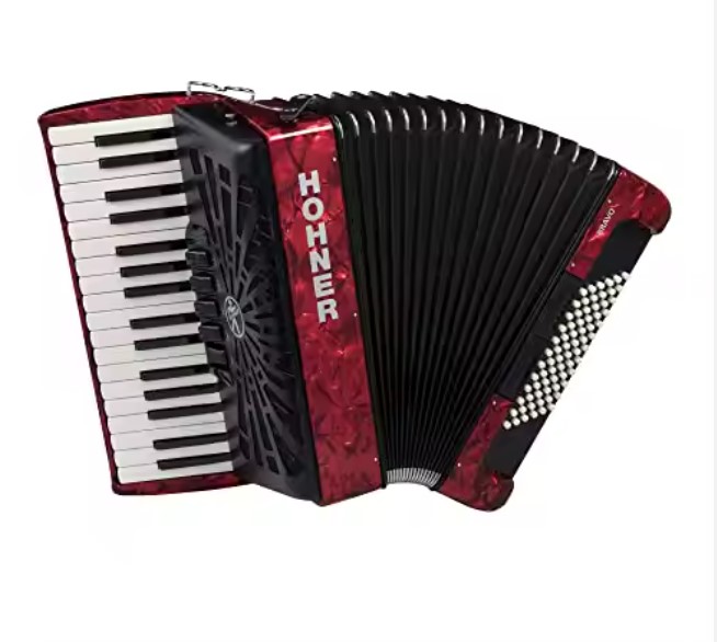 Купить прямой оригинальный новый Hohner Bravo III 72 аккордеон с синим мехом черный