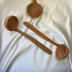 Handmade Durable <b>Wooden</b> Cooking Spoon Set of 8 Non-Sticky <b>Kitchen</b> <b>Utensils</b> Scoops Including Stand-Perfect Tool for Home Cooking - Product Image 1