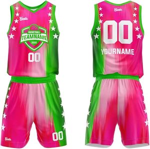 Maillots de basket-ball réversibles personnalisés de haute qualité pour hommes adultes, chemise athlétique sans manches en maille, antibactérienne, pour tous - Product Image 2