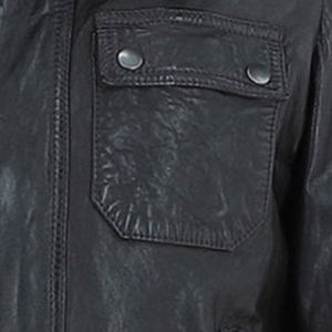 Blouson de motard en cuir gaufré, nouveau style vintage en cuir de serpent, blouson de moto pour homme - Product Image 4