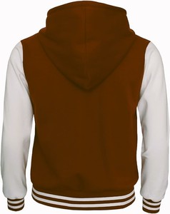 Dernier design Veste universitaire pour femme sur mesure Corps en laine Manches en cuir grainé de qualité supérieure Baseball Respirant Taille standard Plus - Product Image 6