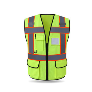 Logotipo personalizado Impreso Alta visibilidad Reflectante Seguridad Publicidad Chaleco Impermeable Construcción Trabajo Bolsillos Ropa 2 - Product Image 5