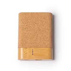 Powerbank Promozionale Personalizzato Saipan in Bambù e Sughero - Product Image 3