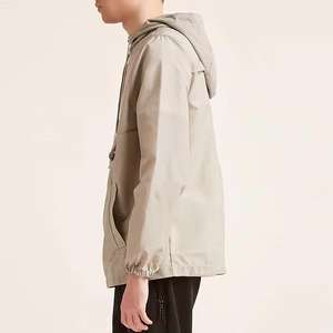 Chaqueta Cortavientos con Capucha para Hombre, Impermeable, para Senderismo al Aire Libre, con Cremallera, Chaqueta de Lluvia, Ropa Exterior - Product Image 5