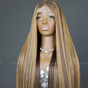 Perruque d'extension de cheveux humains vierges vietnamiens Remy 100% os soyeux droit 30 pouces longueur de paquet pour les femmes noires trame unique - Product Image 1