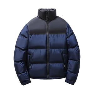 Veste matelassée streetwear pour homme, personnalisée en gros, écologique, résistante à l'eau, chaude pour l'hiver, rembourrage en coton, col montant - Product Image 2