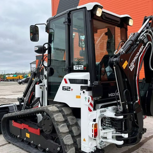 Nouvelle mini-chargeuse sur chenilles Hidromek Diesel PLC avec un moment de charge élevé, pelle arrière et chargeuse frontale 4x4WD, excavatrice sur chenilles, tracteur - Product Image 3