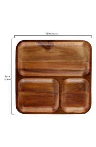 Plateau de service rectangulaire moderne pour aliments, fruits et thé, avec poignée, décoration de table - Product Image 4