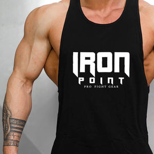 Camiseta de entrenamiento personalizada de peso pesado para hombre, camiseta ajustada para Fitness, ropa deportiva para gimnasio, camiseta sin mangas, ropa de gimnasio, entrenamiento - Product Image 3