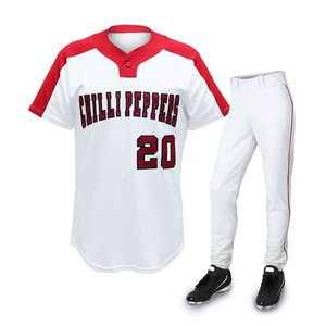Ensemble d'uniformes de baseball athlétique pour hommes, maillot et pantalon personnalisés par sublimation, vêtements de sport respirants à séchage rapide pour les équipes - Product Image 5