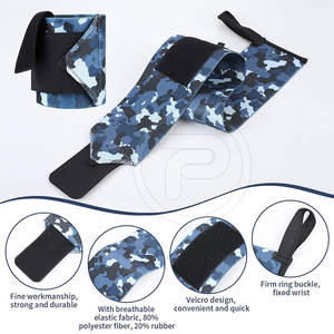 Muñequeras de entrenamiento de fuerza Color personalizado disponible Muñequeras duraderas Levantamiento de pesas y uso en el gimnasio - Product Image 5