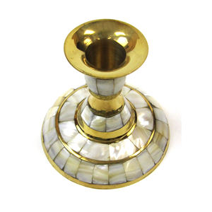 Portavelas de hélice de latón, candelabro de hélice increíble pulido liso, centros de mesa para decoración del hogar de boda y más - Product Image 3