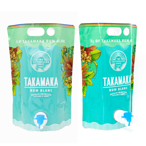 Bolsa de Grado Alimenticio de 3L con Válvula e Impresión en Huecograbado para Envasado de Bebidas (Vino, Vodka, Cerveza, Licor, Ginebra, Ron, Absinto) - Product Image 1