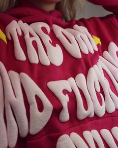 Sweat à capuche personnalisé imprimé bouffant 3d Streetwear surdimensionné Sweatshirts à capuche pour femmes Pull sans ficelle Sweat à capuche bouffant de qualité supérieure - Product Image 5