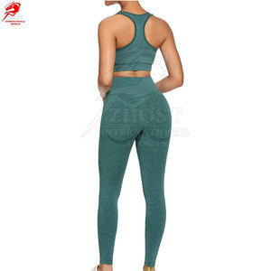 Conjunto Deportivo para Mujer, Leggings y Sujetador Deportivo de Alta Elasticidad con Cintura Elástica y Logotipo Frontal, para Gimnasio y Running - Product Image 6