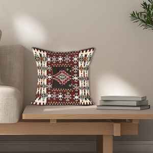 Cojín con Estampado Floral - Vintage, Hecho a Mano, Cojín Turco, 12"x24" - 30x60 cm - Product Image 1