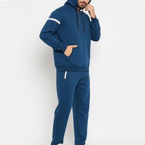 Moda hombres Streetwear sólido Casual Fitness deporte trajes Color Jogging conjuntos 2 piezas peso pesado transpirable secado rápido - Product Image 5