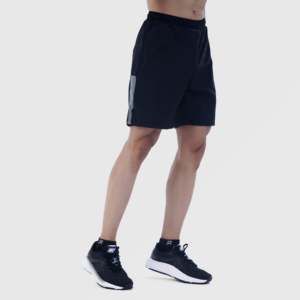 Pantalones Cortos Deportivos PowerWick Cómodos con Cintura Elástica, Pantalones Cortos de Baloncesto y Moda en Poliéster Negro con un Elegante Estampado - Product Image 4