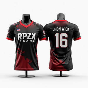 Uniformes deportivos de malla de alta calidad de talla grande para hombre, camisetas de pesca de fútbol sublimadas personalizadas impresas - Product Image 3