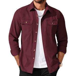 Fournisseur professionnel de jeans sur mesure, chemises en jean pour hommes sur mesure OEM / Nouvelles chemises en jean à manches longues lavées à la mode pour hommes - Product Image 1