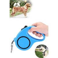 Laisse rétractable automatique en coton pour animaux de compagnie, 5 mètres, couleur crème, 37x30, pour chats et chiens, fabriquée en Turquie, 1 pièce