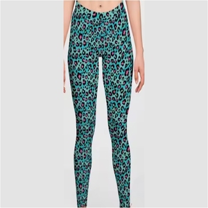 Leggings de sport pour femmes, taille haute, respirants, à cordon de serrage, solides, séchage rapide, légers - Product Image 5