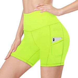 Shorts de sport pour femmes à taille haute, avec effet push-up, respirants, pour le yoga, la course à pied et la salle de sport, en faible quantité minimale de commande - Product Image 1