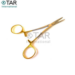 Porte-aiguilles Olsen Hegar 5,5 pouces, porte-aiguilles avec lames coupantes, inserts en carbure de tungstène durables, instruments médicaux chirurgicaux - Product Image 2