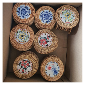 Auténtico mantel de ratán vietnamita hecho a mano respetuoso con el medio ambiente, artesanía tejida de calidad superior para mercados de exportación - Product Image 3