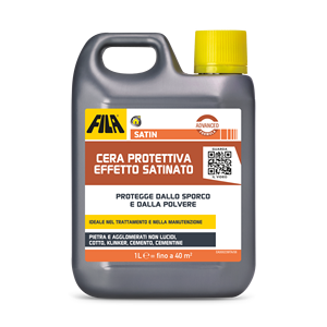 Soluciones para el Cuidado de Superficies FILA SATIN, Protector de Azulejos de Piedra Natural y Terracota con Efecto Satinado, Cera Protectora 3 en 1 - Product Image 1