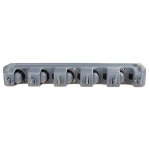 Modern Single-Tier Tool Hanger for <b>Mops</b> Brooms Rakes Plastic Metal Fabric GARAGE HOLDER with Hangers for Kitchen Storage - Product Image 3