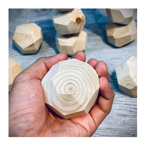 Pierres d'équilibre en bois Tumi Ishi, pierres d'équilibre en bois faites à la main pour la décoration intérieure zen, art minimaliste, tendance, style de maison, Tumi Ishi en bois - Product Image 4