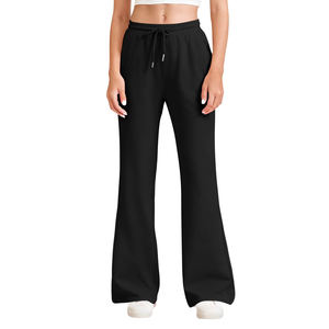 Pantalons de survêtement évasés confortables et élégants pour femmes, design respirant et doux pour la peau, produit incroyable, pantalons de survêtement évasés pour femmes - Product Image 6