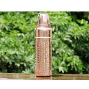 Botella de agua de cobre hecha a mano de alta calidad en forma de Cola para Hotel, hogar, cocina, mesa, vasos de cobre martillado para hervir - Product Image 1