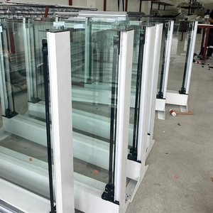 Pergola extérieure en aluminium enduit de poudre 120x130 avec système de verre à vent manuel en verre trempé - Product Image 3