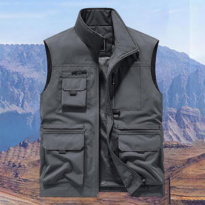 Gilets chauds légers de haute qualité pour hommes, 100% polyester, rembourrés, sans manches, pour l'hiver - Product Image 3