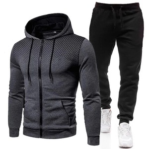 Survêtement décontracté hommes sweat à capuche tenue printemps automne hommes ensembles vêtements de sport 2020 homme sweat à capuche + pantalon 2 pièces Jogging sport costume - Product Image 2