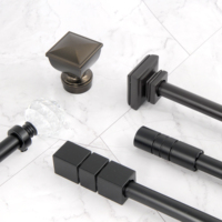 Ensemble de tringles à rideaux télescopiques extensibles pour accessoires de rideaux de fenêtre, prix direct usine