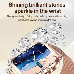 สมาร์ทวอทช์ผู้หญิง Sewer หน้าจอสัมผัส AMOLED 1.75 นิ้ว เครื่องติดตามการออกกำลังกาย กันน้ำ IP67 รองรับ Android พร้อมเครื่องวัดอัตราการเต้นของหัวใจ - Product Image 3